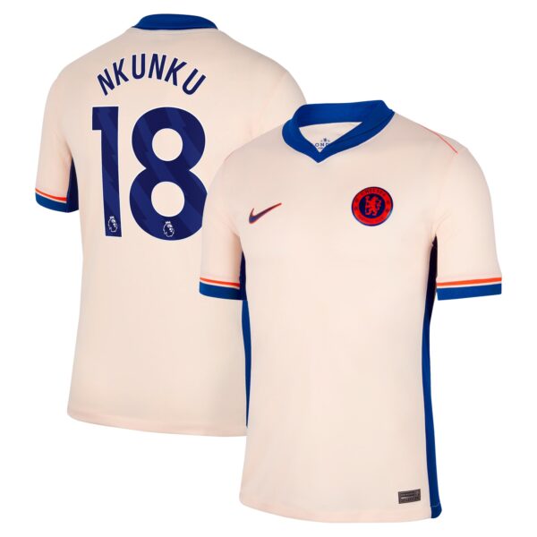 Chelsea Away Stadium Shirt 2024-25 with Nkunku 18 printing