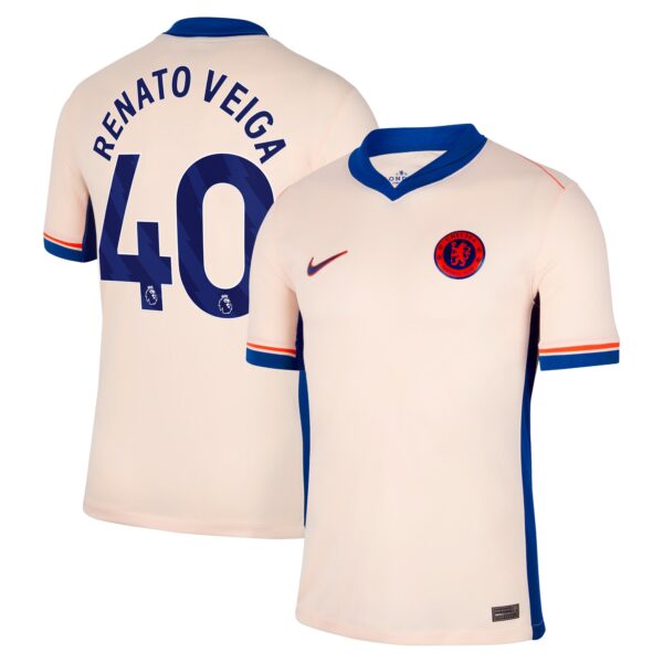 Chelsea Away Stadium Shirt 2024-25 with Renato Veiga 40 printing