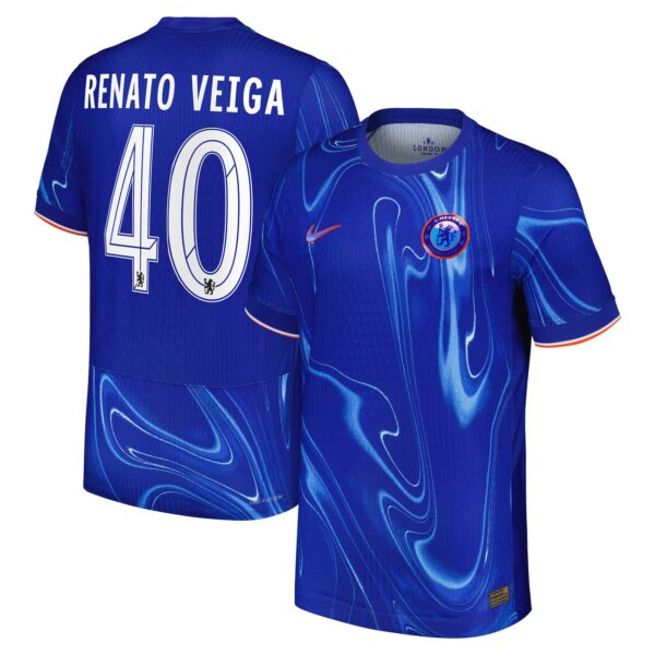 Chelsea Cup Dri-FIT ADV Home Match Shirt 2024-25 with Renato Veiga 40 printing