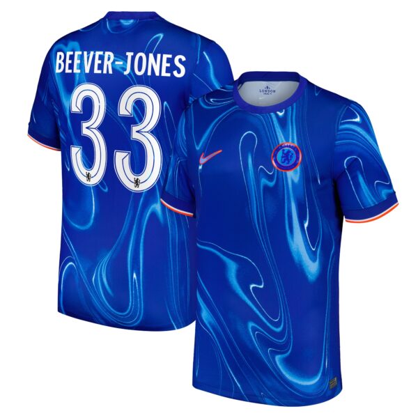 Chelsea Cup Home Stadium Shirt 2024-25 with Beever-Jones 33 printing