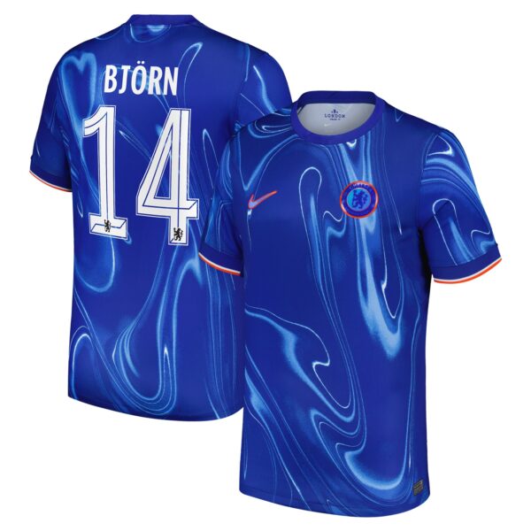 Chelsea Cup Home Stadium Shirt 2024-25 with Björn 14 printing