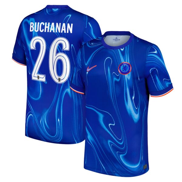 Chelsea Cup Home Stadium Shirt 2024-25 with Buchanan 26 printing