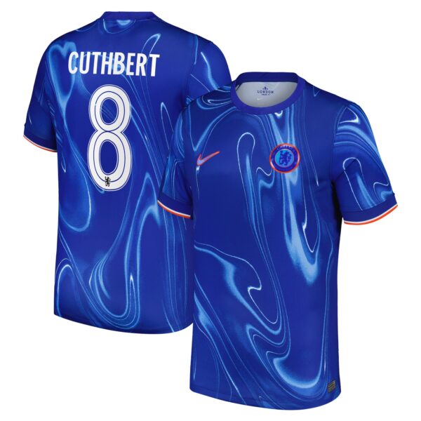 Chelsea Cup Home Stadium Shirt 2024-25 with Cuthbert 8 printing