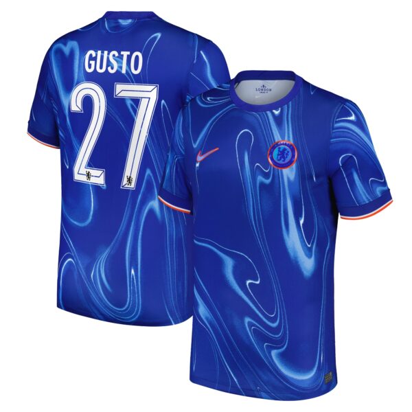 Chelsea Cup Home Stadium Shirt 2024-25 with Gusto 27 printing