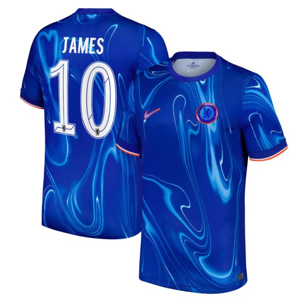 Chelsea Cup Home Stadium Shirt 2024-25 with James 10 printing