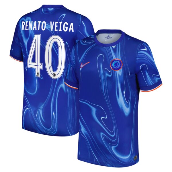 Chelsea Cup Home Stadium Shirt 2024-25 with Renato Veiga 40 printing