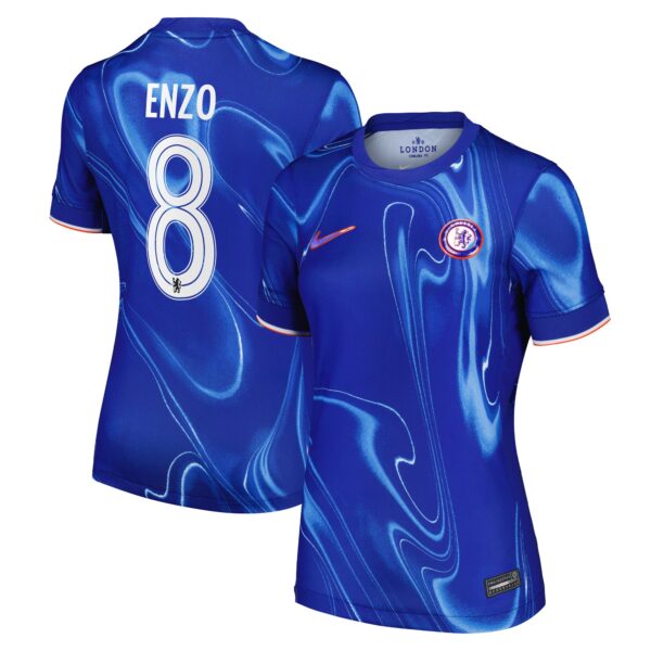 Chelsea Cup Home Stadium Shirt 2024-25 - Womens with Enzo 8 printing