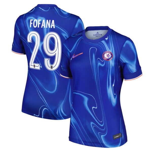 Chelsea Cup Home Stadium Shirt 2024-25 - Womens with Fofana 29 printing