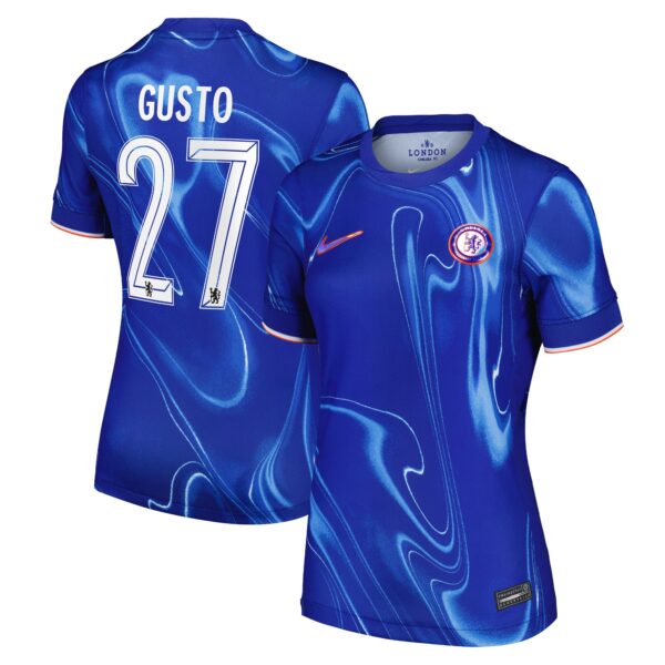 Chelsea Cup Home Stadium Shirt 2024-25 - Womens with Gusto 27 printing