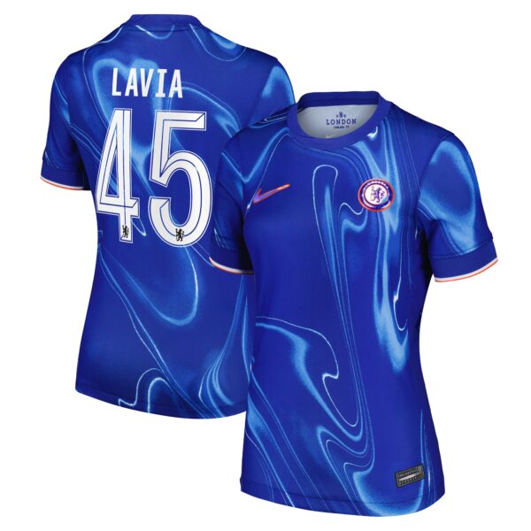 Chelsea Cup Home Stadium Shirt 2024-25 - Womens with Lavia 45 printing