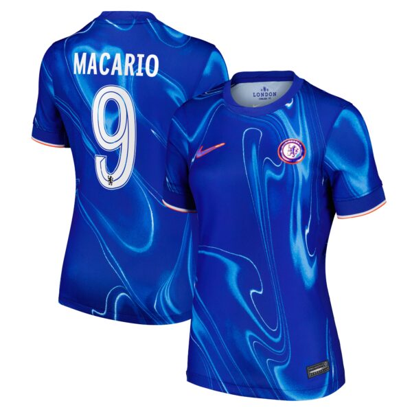 Chelsea Cup Home Stadium Shirt 2024-25 - Womens with Macario 9 printing