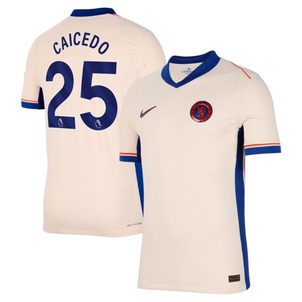 Chelsea Dri Fit Adv Away Match Shirt 2024-25 with Caicedo 25 printing