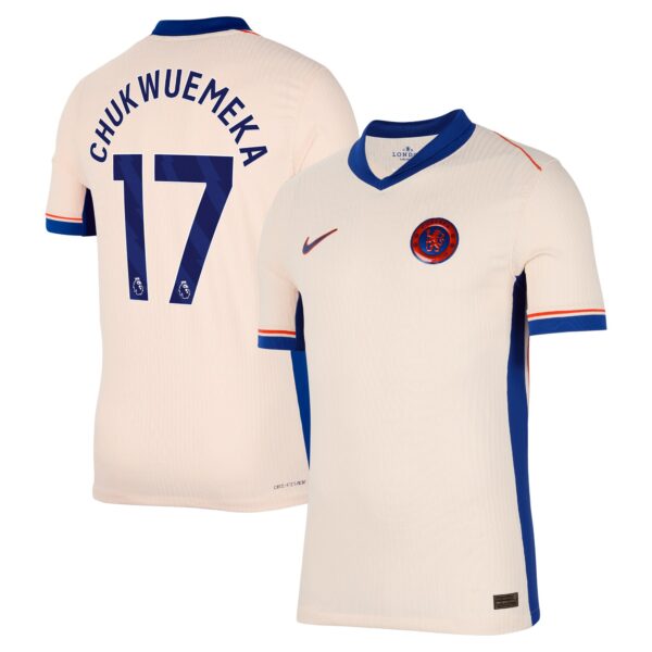 Chelsea Dri Fit Adv Away Match Shirt 2024-25 with Chukwuemeka 17 printing