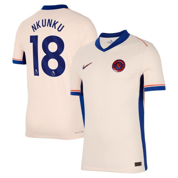 Chelsea Dri Fit Adv Away Match Shirt 2024-25 with Nkunku 18 printing