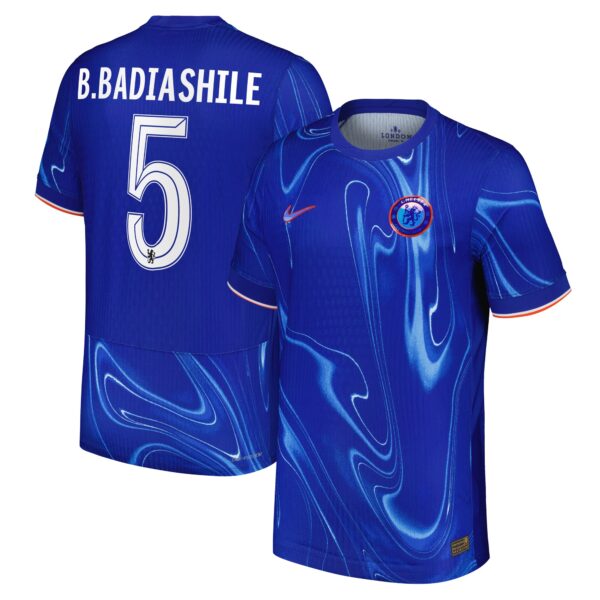 Chelsea Dri-FIT ADV Home Match Shirt 2024-25 with B. Badiashile 5 printing