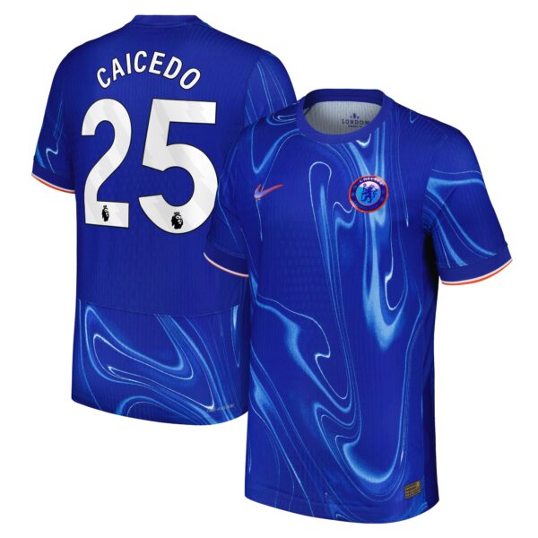 Chelsea Dri-FIT ADV Home Match Shirt 2024-25 with Caicedo 25 printing