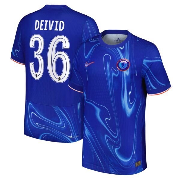 Chelsea Dri-FIT ADV Home Match Shirt 2024-25 with Deivid 36 printing