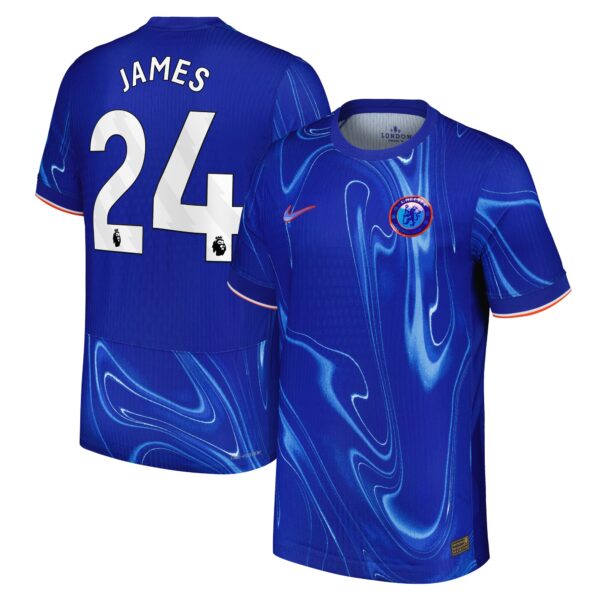 Chelsea Dri-FIT ADV Home Match Shirt 2024-25 with James 24 printing