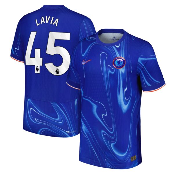 Chelsea Dri-FIT ADV Home Match Shirt 2024-25 with Lavia 45 printing