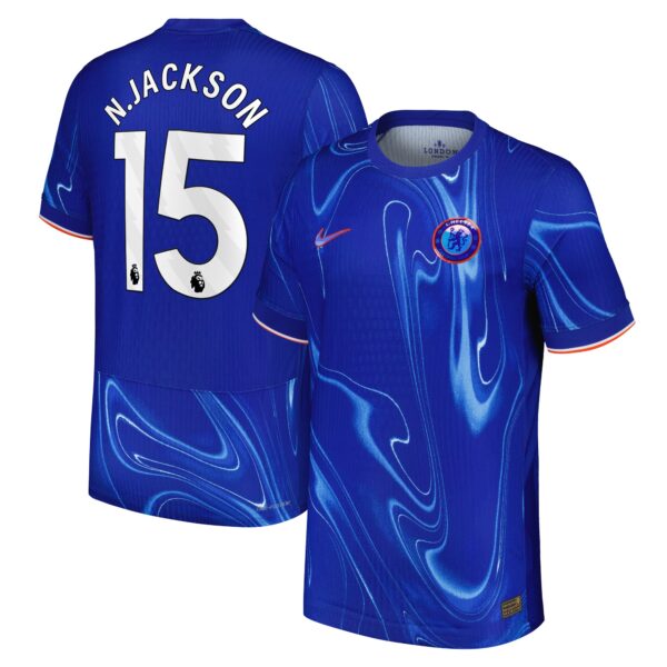 Chelsea Dri-FIT ADV Home Match Shirt 2024-25 with N.Jackson 15 printing