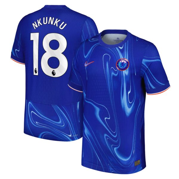 Chelsea Dri-FIT ADV Home Match Shirt 2024-25 with Nkunku 18 printing