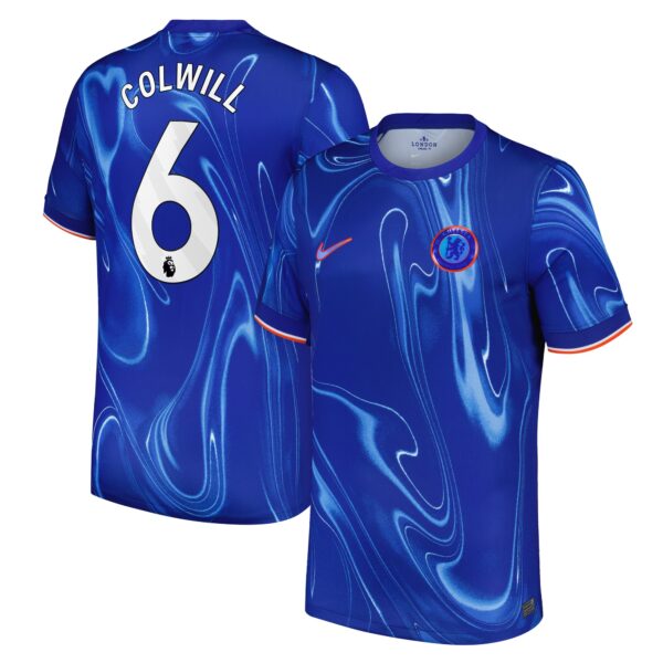 Chelsea Home Stadium Shirt 2024-25 with Colwill 6 printing