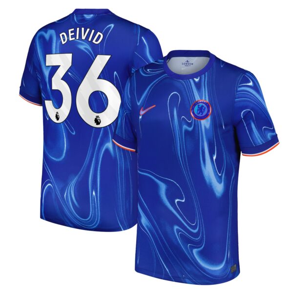 Chelsea Home Stadium Shirt 2024-25 with Deivid 36 printing