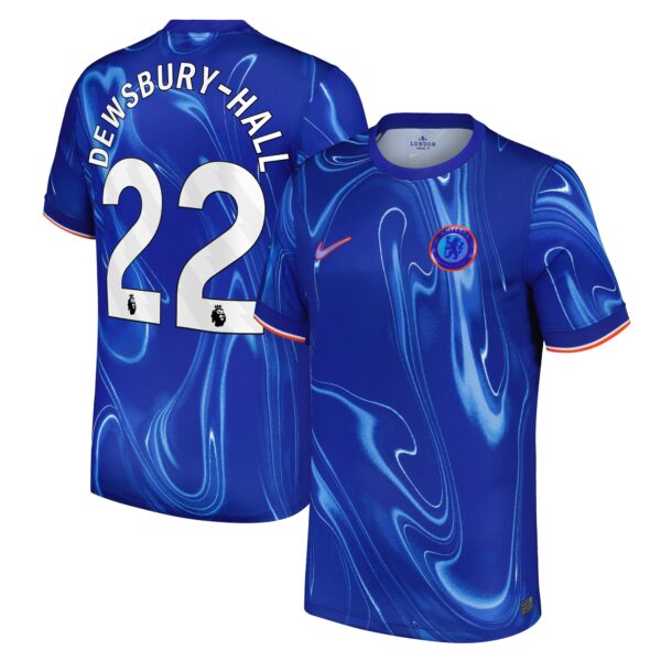 Chelsea Home Stadium Shirt 2024-25 with Dewsbury-Hall 22 printing