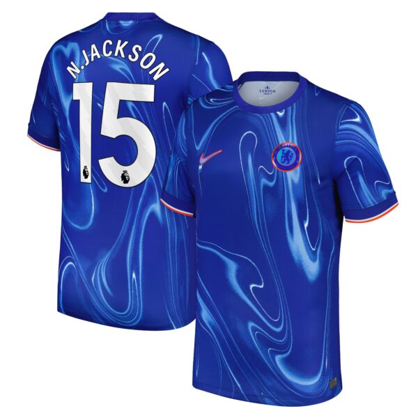 Chelsea Home Stadium Shirt 2024-25 with N.Jackson 15 printing