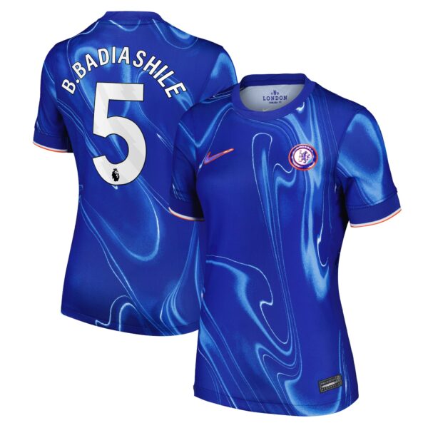 Chelsea Home Stadium Shirt 2024-25 - Womens with B. Badiashile 5 printing