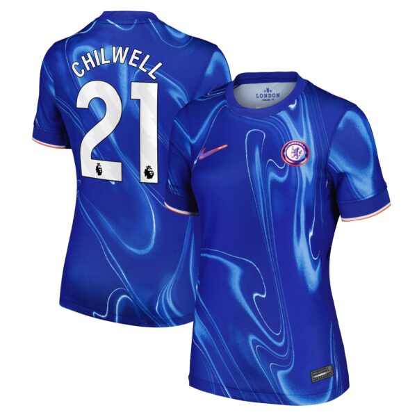 Chelsea Home Stadium Shirt 2024-25 - Womens with Chilwell 21 printing