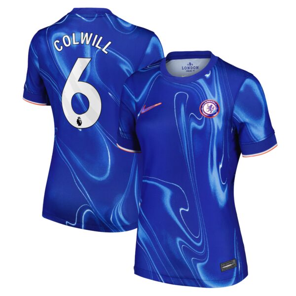 Chelsea Home Stadium Shirt 2024-25 - Womens with Colwill 6 printing