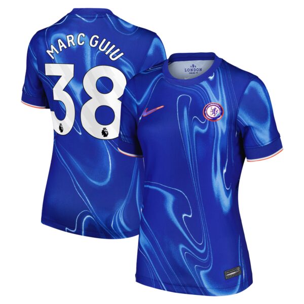 Chelsea Home Stadium Shirt 2024-25 - Womens with Marc Guiu 38 printing