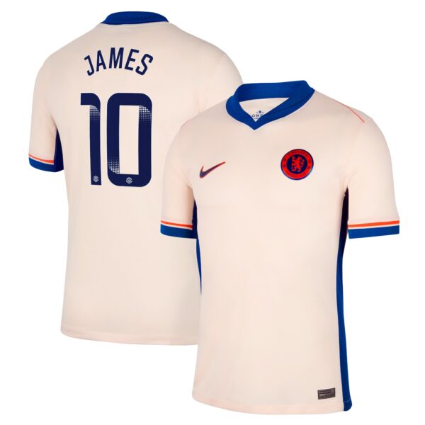 Chelsea WSL Away Stadium Shirt 2024-25 with James 10 printing