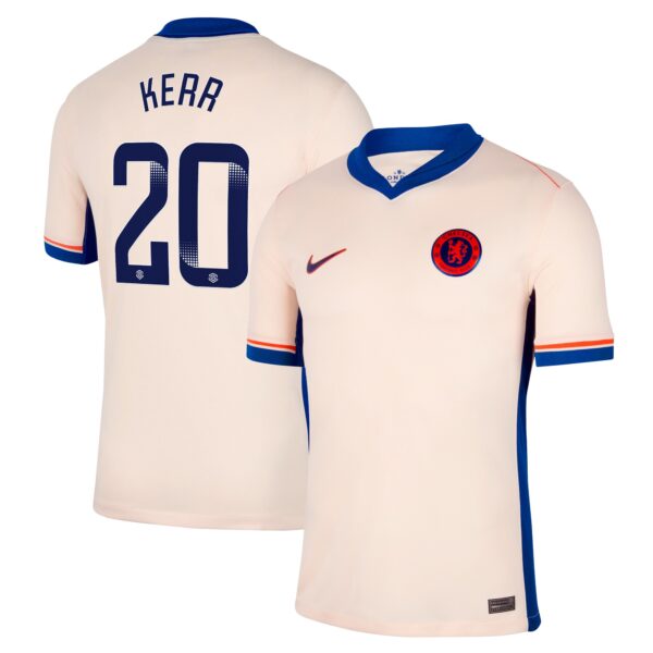 Chelsea WSL Away Stadium Shirt 2024-25 with Kerr 20 printing