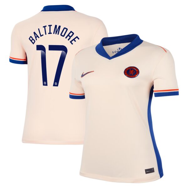 Chelsea WSL Away Stadium Shirt 2024-25 - Womens with Baltimore 17 printing