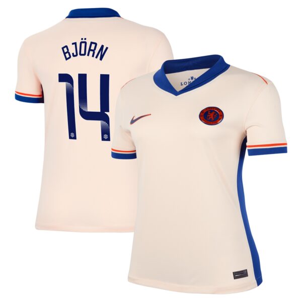 Chelsea WSL Away Stadium Shirt 2024-25 - Womens with Björn 14 printing