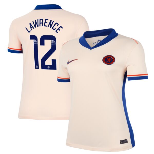 Chelsea WSL Away Stadium Shirt 2024-25 - Womens with Lawrence 12 printing