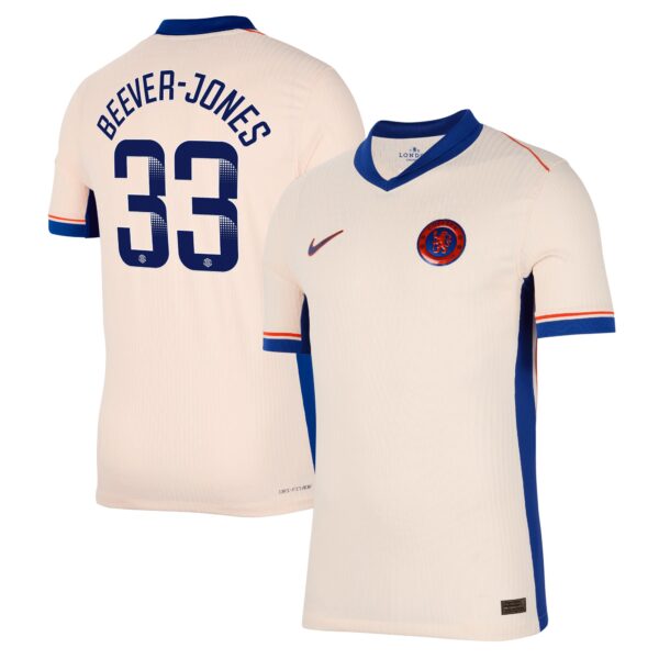 Chelsea WSL Dri Fit Adv Away Match Shirt 2024-25 with Beever-Jones 33 printing