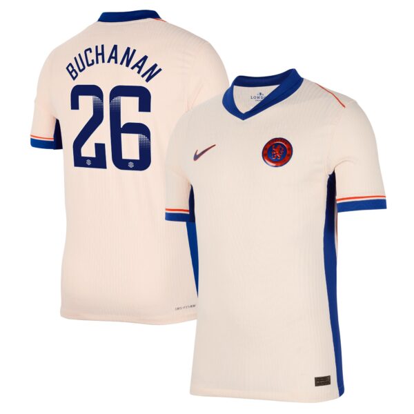 Chelsea WSL Dri Fit Adv Away Match Shirt 2024-25 with Buchanan 26 printing