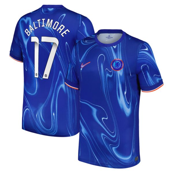 Chelsea WSL Home Stadium Shirt 2024-25 with Baltimore 17 printing