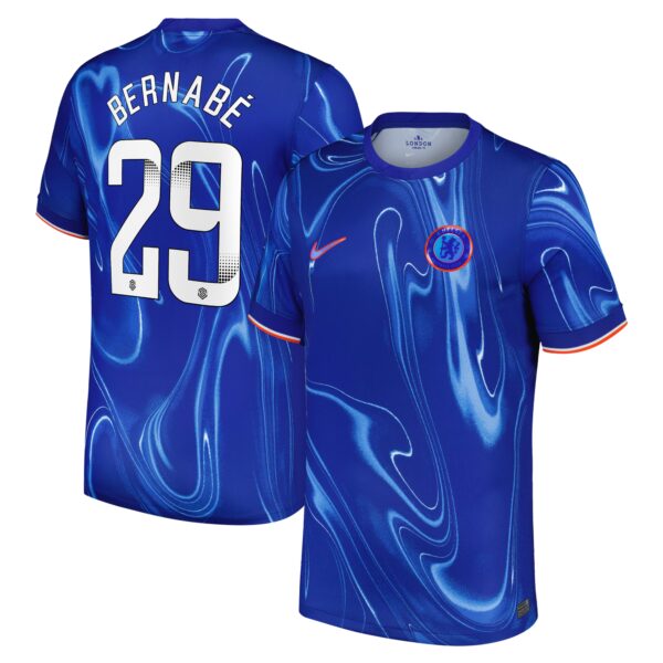 Chelsea WSL Home Stadium Shirt 2024-25 with Bernabé 29 printing