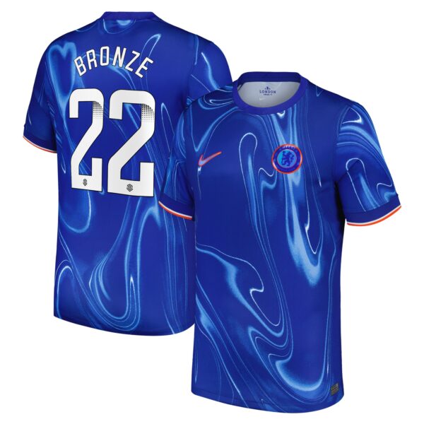 Chelsea WSL Home Stadium Shirt 2024-25 with Bronze 22 printing