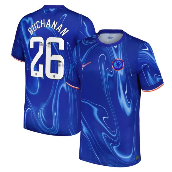 Chelsea WSL Home Stadium Shirt 2024-25 with Buchanan 26 printing