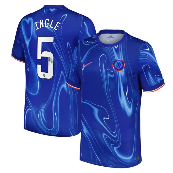 Chelsea WSL Home Stadium Shirt 2024-25 with Ingle 5 printing