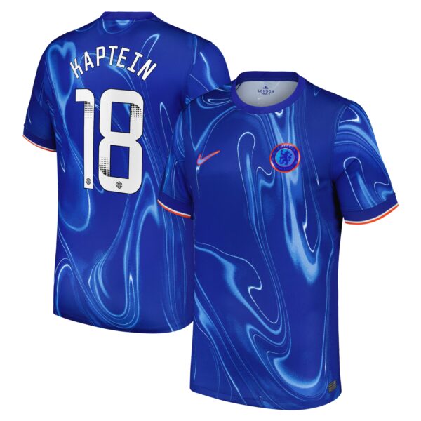 Chelsea WSL Home Stadium Shirt 2024-25 with Kaptein 18 printing