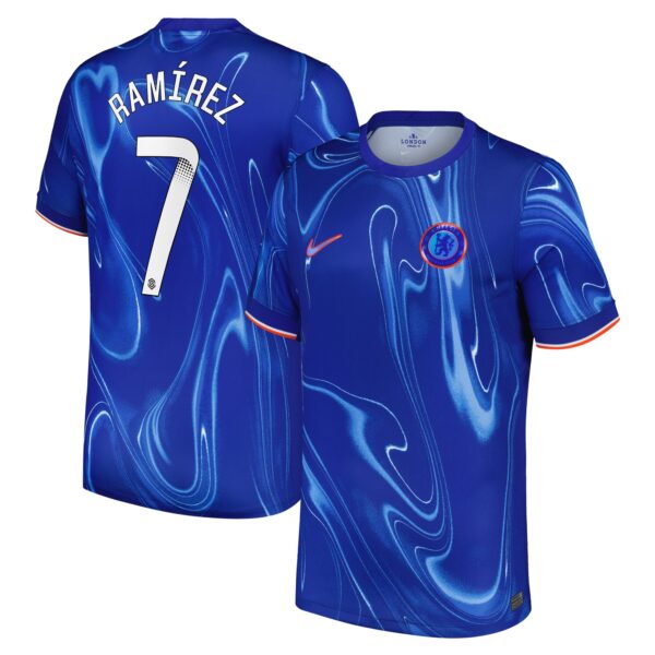 Chelsea WSL Home Stadium Shirt 2024-25 with Ramírez 7 printing