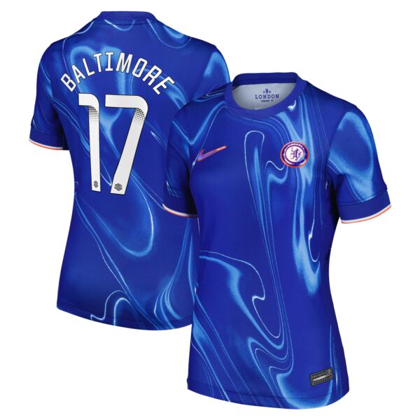 Chelsea WSL Home Stadium Shirt 2024-25 - Womens with Baltimore 17 printing